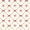 Henry Glass Pocketful of Posies Trellis Bows Cream Red