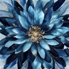 Studio E Fabrics Behind Blue Eyes Flower Power Panel Peacock