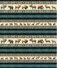 QT Fabrics Enchanted Forest Animal Stripe Navy