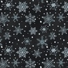 Henry Glass Hollyville Manor Snowflake Deep Navy