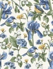 Wilmington Prints Among The Irises 108 Inch Wide Backing Fabric Large Florals Cream