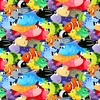 Susybee Under The Sea Allover Fish Multi