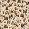 QT Fabrics Mountain Splendor Lodge Animals Tan