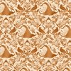 P&B Textiles Hocus Pocus Witch Hat Damask Cream/Orange