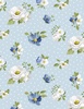 Wilmington Prints Blossom Blues Medium Floral Toss Light Blue