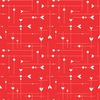 Riley Blake Designs I Love Us Dash and Dot Hearts Red