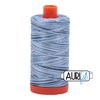 Aurifil Variegated Thread Stonewash Blues