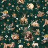 Hoffman Fabrics Woodsy and Whimsy Animals Emerald