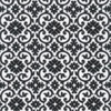 Robert Kaufman Fabrics Flowerhouse Softly Quatrefoil Black