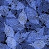P&B Textiles Foliage Texture Leaves Blue