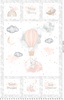 Maywood Studio Honey Bunny Panel White/Grey