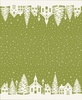 Moda Buon Natale Christmas Village Double Border Pine