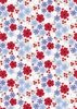 Lewis and Irene Fabrics Forever Blooms Floral Palette Bright Grey
