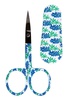 Allary Embroidery Scissors with Matching Leather Sheath - Blue Lupine