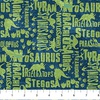 Northcott Dino Roar Dino Words Navy/Multi