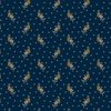 Andover Fabrics Indigo Cheddar Flower Stalks Indigo