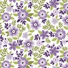 Benartex Seaside Garden Asters Lilac