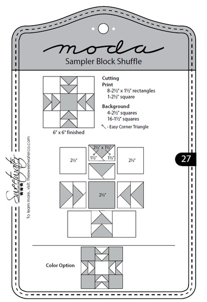 Moda Sampler Bloc Shuffle - Block 27