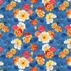 Clothworks Faith Bouquets Dark Blue