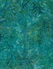 Wilmington Prints Copper Mountain Batiks Petal Toss Aqua Blue