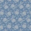 Marcus Fabrics Genevieve Fancy Floral Blue