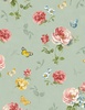 Wilmington Prints Blushing Meadow Large Floral Green