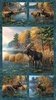 Northcott Autumn Woodland Naturescapes Panel Blue Multi