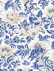 Wilmington Prints Chateau Bleu Large Floral Cream