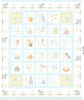 Maywood Studio Little Chicks Flannel Alphabet Panel Aqua