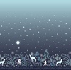 Lewis and Irene Fabrics A Winter's Moon Double Edge Border Panel