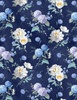 Wilmington Prints Morning Blooms Floral Toss Navy