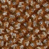 QT Fabrics Running with the Pack Tossed Wolves Brown