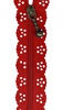 Border Creek Station Lace Zipper 8 Inch Red