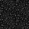 Hoffman Fabrics Midnight Perch Mini Snowflakes Onyx/Silver