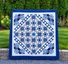 Patchwork Blue Quilt Pattern - PDF DOWNLOAD