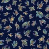 QT Fabrics Endless Blues Sea Turtle Toss Navy