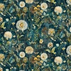 Timeless Treasures Forest Whisper Midnight Wild Floral Night