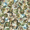 QT Fabrics Savage Kingdom Dinosaur Medallions Sand
