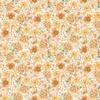 Clothworks Hummingbird Days Floral Light Orange