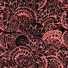 Anthology Fabrics Misty Rose Baliscapes Batik Scalloped Paisley Black
