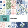 Indigo Petals 10" Squares by P&B Textiles