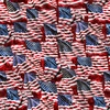 QT Fabrics Stars, Stripes, and Steel Waving American Flag Brick