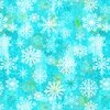 Studio E Fabrics Snowburst 108 Inch Wide Backing Fabric Snowflake Toss Caribbean