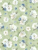Wilmington Prints Blue Harmony Floral Toss Green