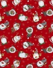 Wilmington Prints Baby It's Gnomes Outside Gnomes Tossed Red