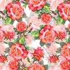 In The Beginning Fabrics Decoupage Roses Red