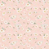 Clothworks Daisy Field Daisies and Bees Light Coral