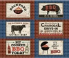 Clothworks Backyard BBQ Placemat Block Panel