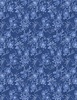 Wilmington Prints Chateau Bleu Whispy Floral Blue