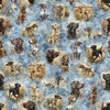 QT Fabrics Forest, Field and Stream Hunting Dogs Blue